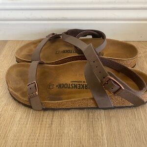 Birkenstock Women's Daloa Sandal Mocha Ankle Strap EU 38/US 7